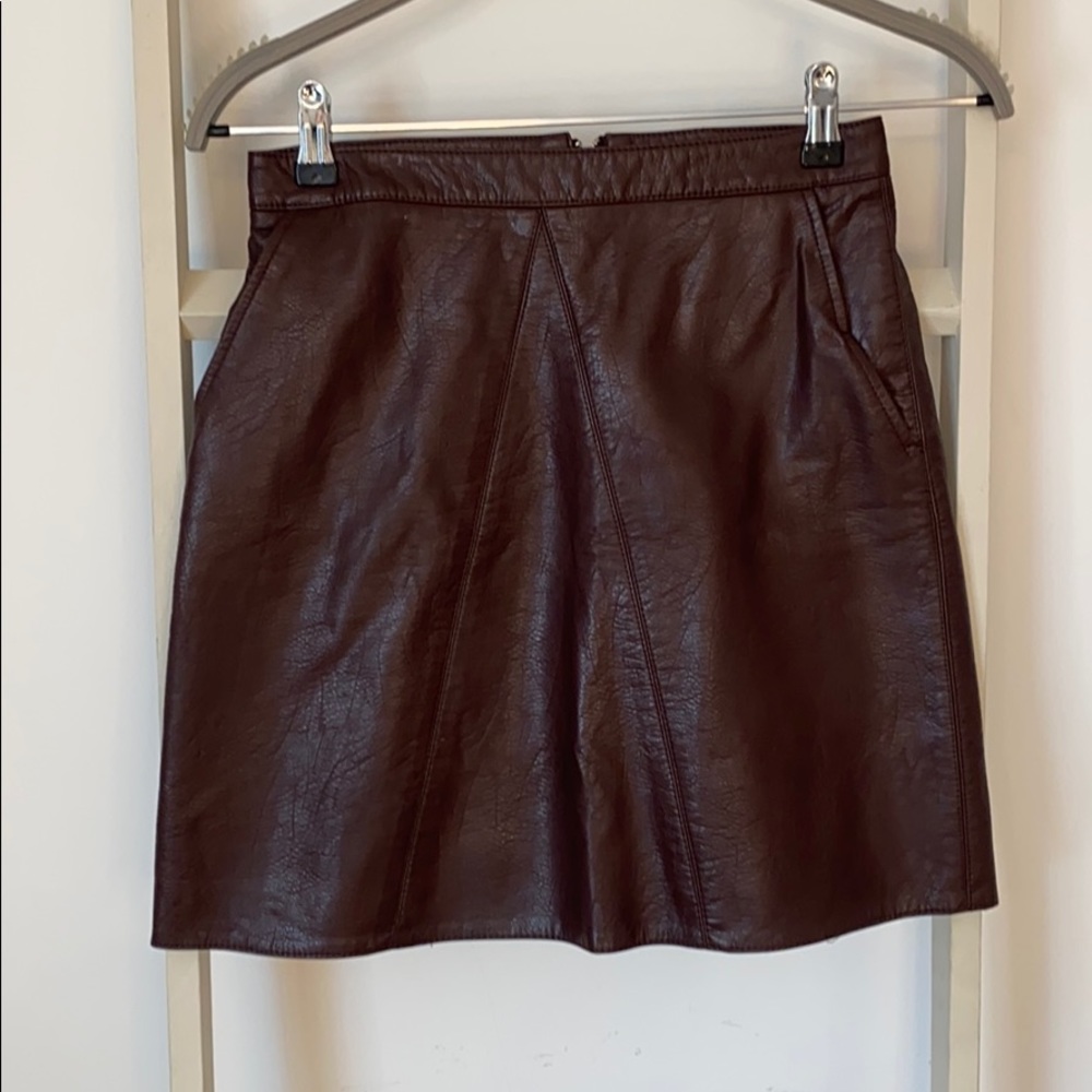Leather mini